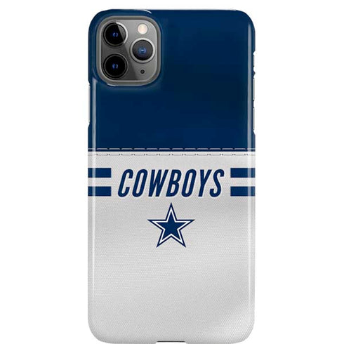 NFL Dallas Cowboys White Striped iPhone Cases